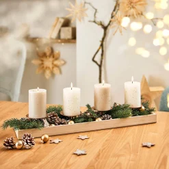 Outlet Depot Deko-Adventskranz-Set Christmas Glam