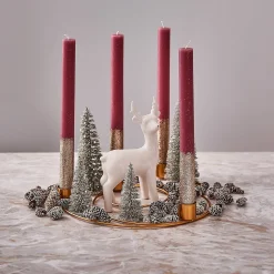 Outlet Depot Deko-Adventskranz-Set Christmas Glam