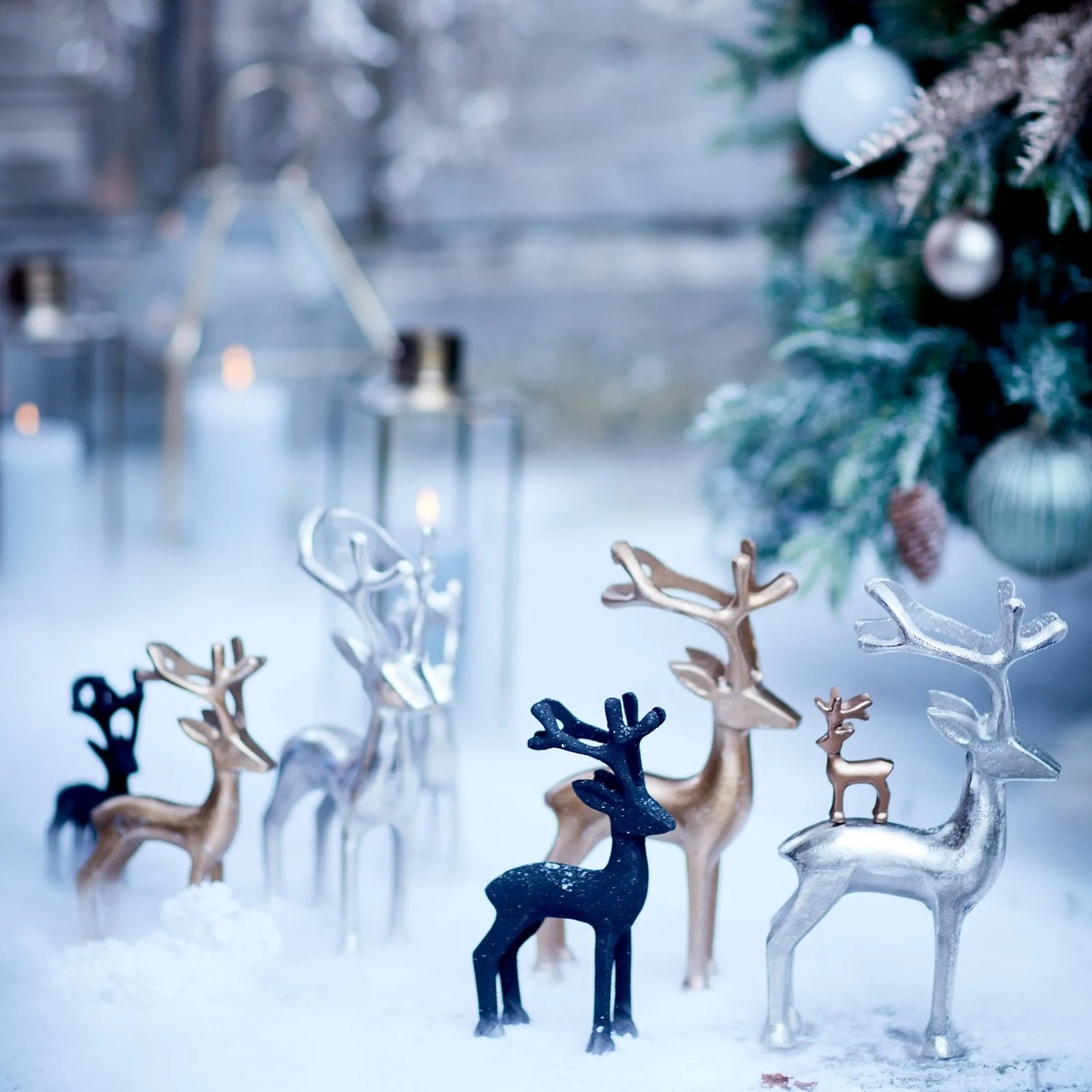 Online Depot Deko-Figur-Set Hirsch