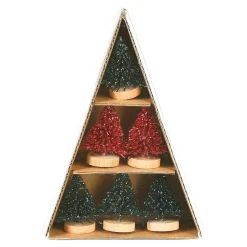 Flash Sale Depot Deko-Objekt-Set Minibaum, Beglimmert