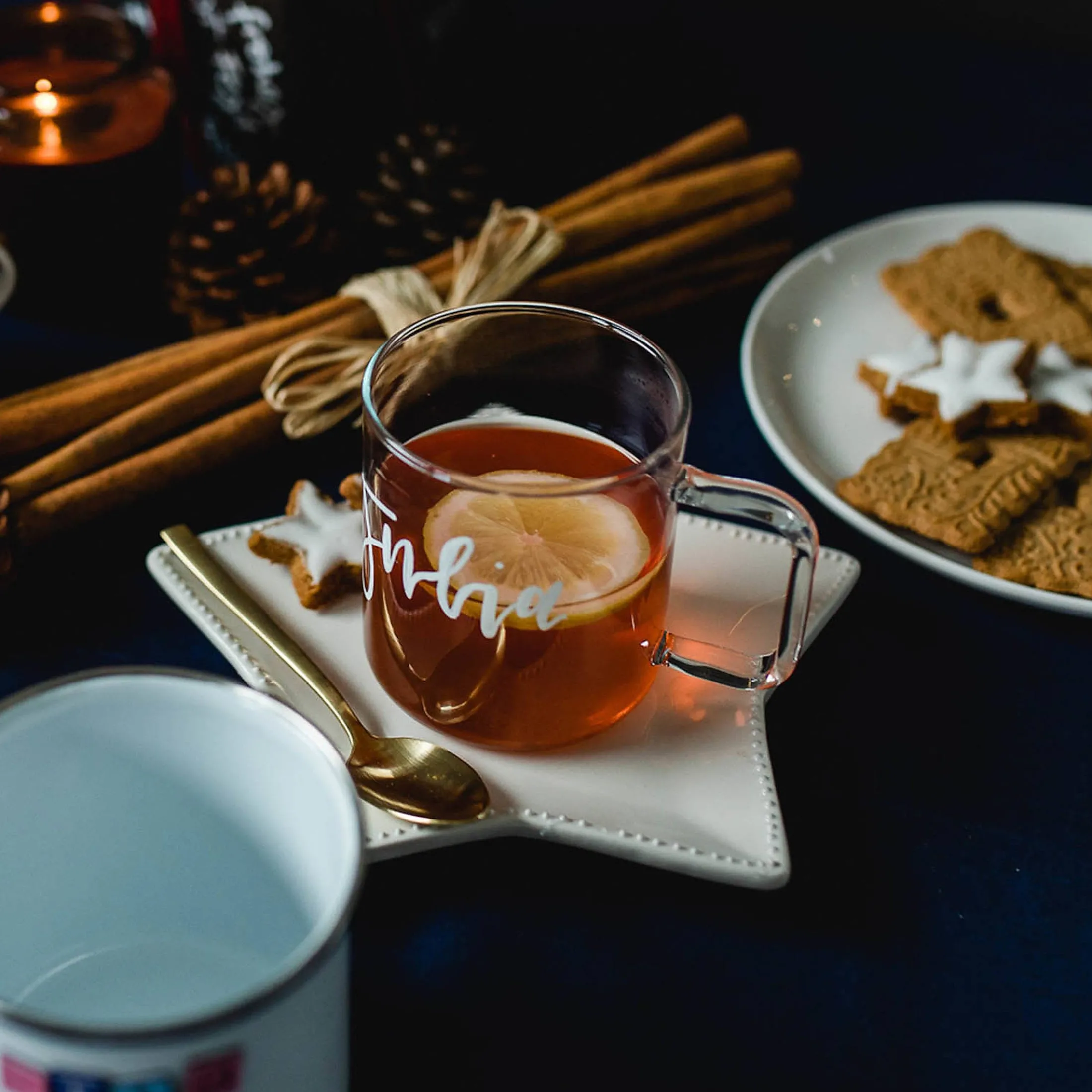 Hot Depot Deko-Set Weihnachts-Kerzenhalter Traditionell