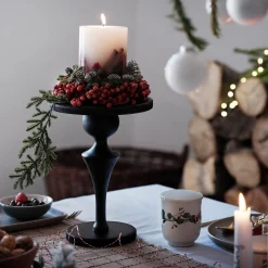 Hot Depot Deko-Set Weihnachts-Kerzenhalter Traditionell