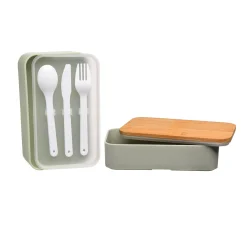 Hot Depot Doppel-Lunchbox Mit Mehrwegbesteck