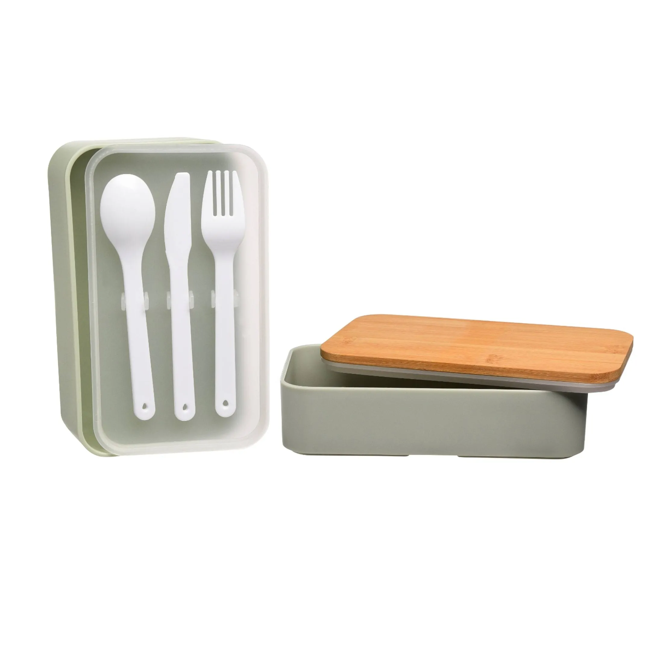 Hot Depot Doppel-Lunchbox Mit Mehrwegbesteck