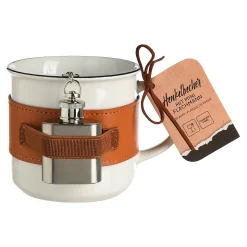 Hot Depot Geschenk-Set Tasse Mit Miniflachmann