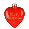 Store Depot Glas-Baumschmuck Herz Mama