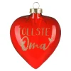 Store Depot Glas-Baumschmuck Herz Oma