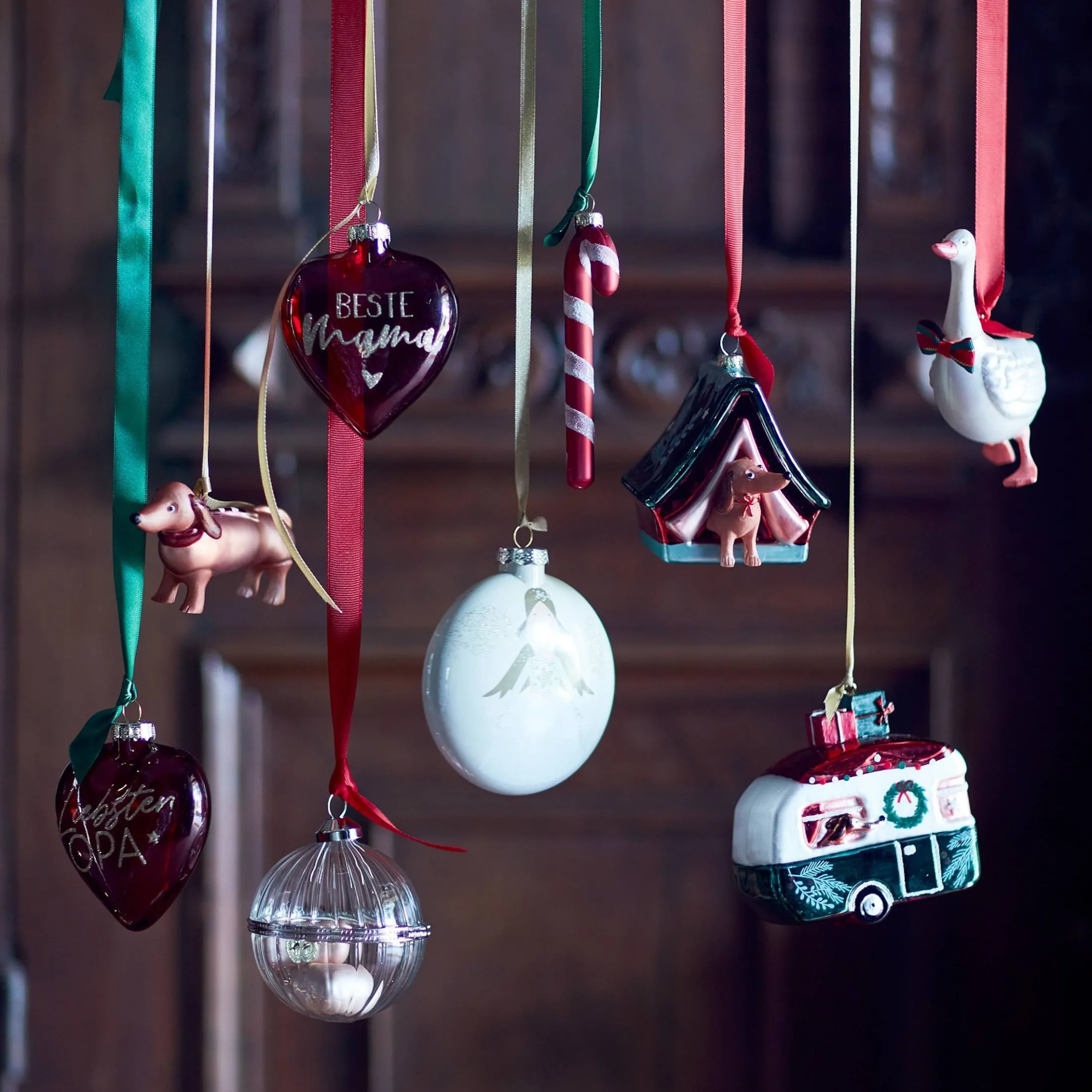 Store Depot Glas-Baumschmuck Herz Opa