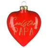 Sale Depot Glas-Baumschmuck-Set Herz Eltern