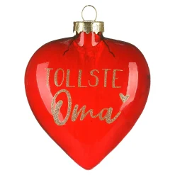 Sale Depot Glas-Baumschmuck-Set Herz Eltern