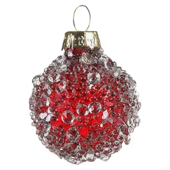 Clearance Depot Glas-Mini-Weihnachtskugel Glimmer Pearls