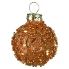 Hot Depot Glas-Mini-Weihnachtskugel Glittergranulat