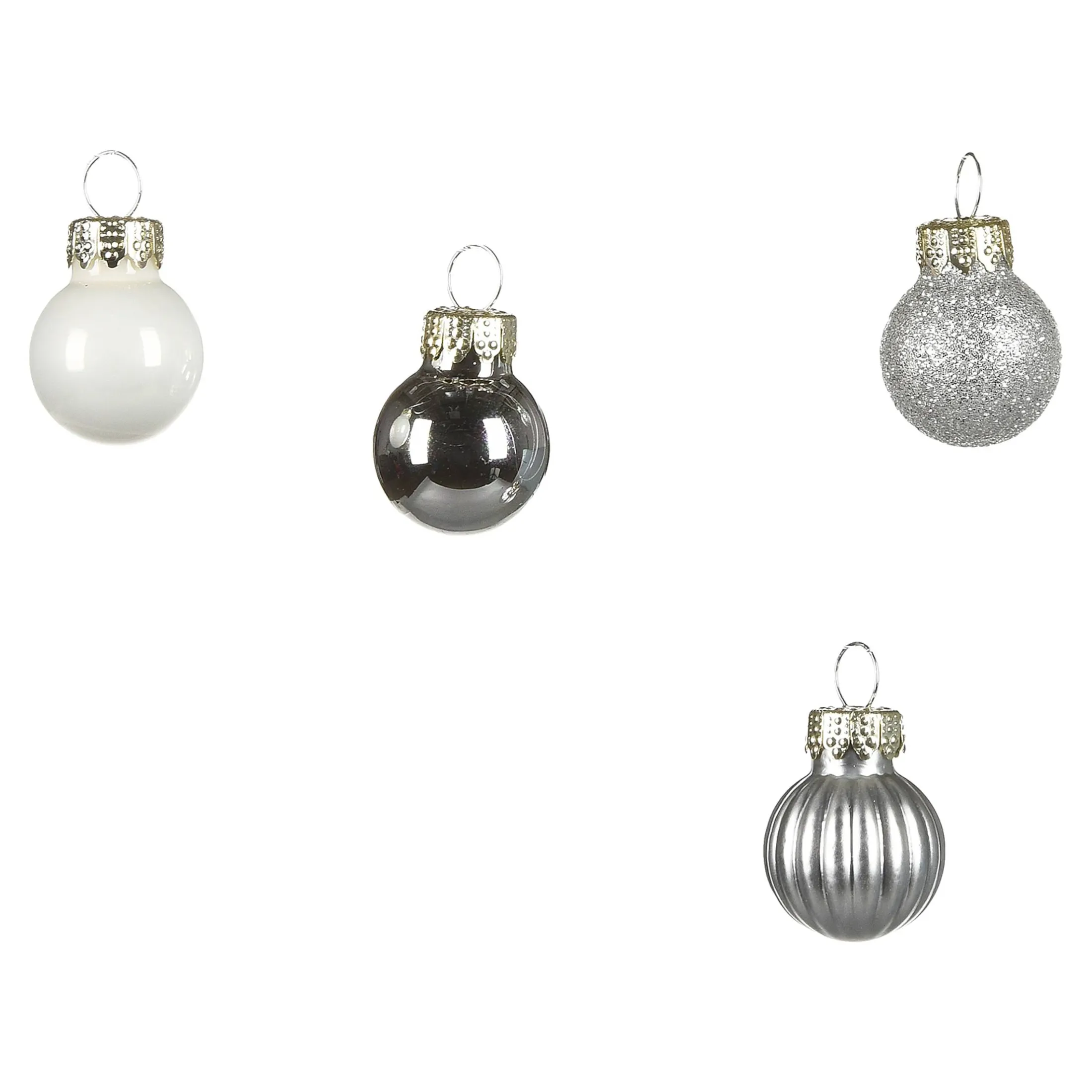Clearance Depot Glas-Mini-Weihnachtskugel-Set