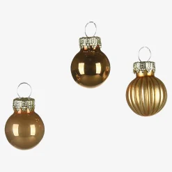 Flash Sale Depot Glas-Mini-Weihnachtskugel-Set