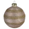 Cheap Depot Glas-Weihnachtskugel Circle Stripes