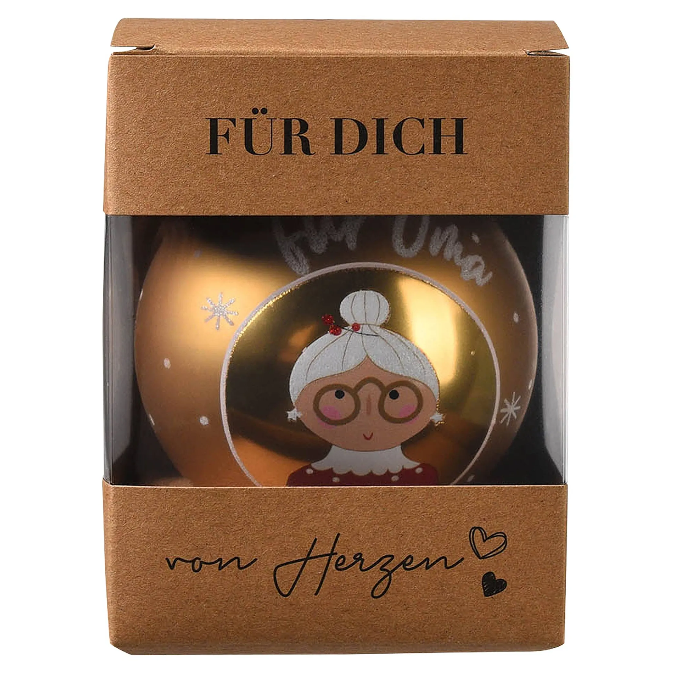 New Depot Glas-Weihnachtskugel schi Oma