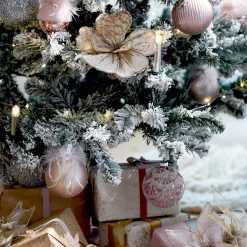 Cheap Depot Glas-Weihnachtskugel Glancy Feather