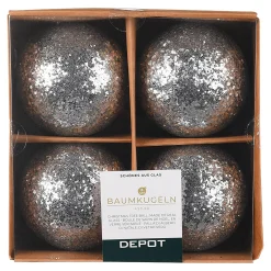 Shop Depot Glas-Weihnachtskugel Glimmer