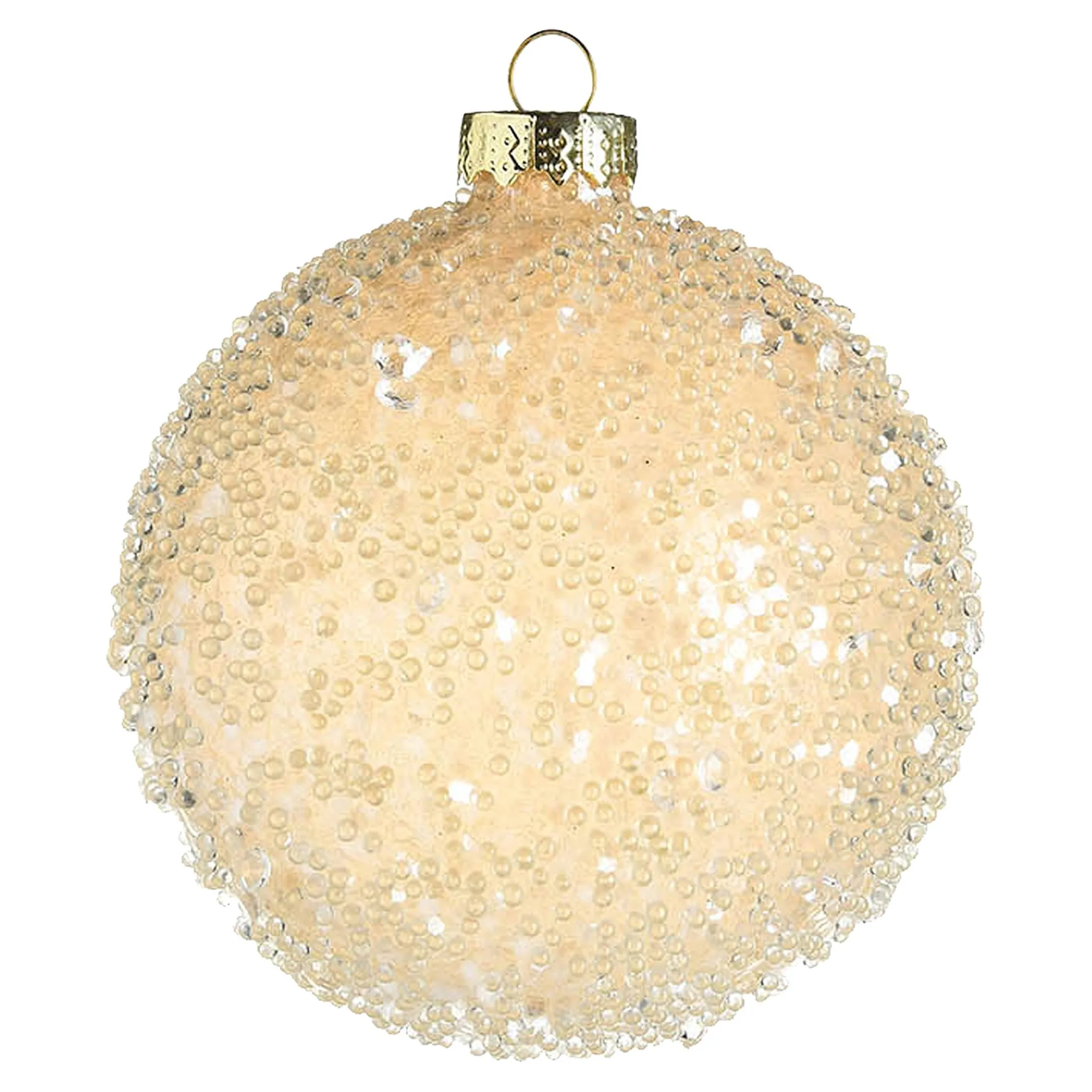 Best Depot Glas-Weihnachtskugel Glimmer Pearls