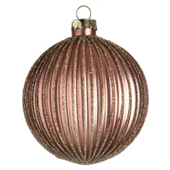 Shop Depot Glas-Weihnachtskugel Glitterstripe
