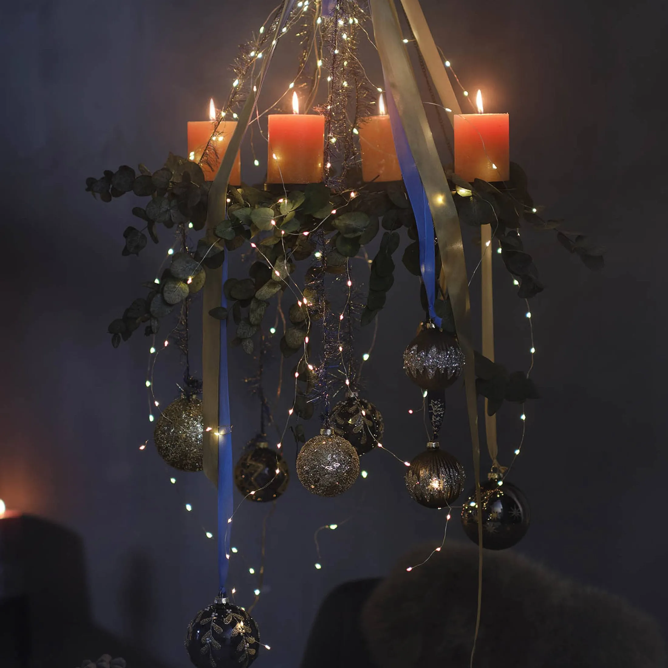 Outlet Depot Glas-Weihnachtskugel Glittergranulat