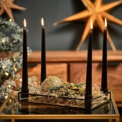 Outlet Depot Glas-Weihnachtskugel Glittergranulat