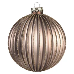 Shop Depot Glas-Weihnachtskugel Glitterstripe