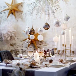 Discount Depot Glas-Weihnachtskugel Noble