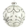 Discount Depot Glas-Weihnachtskugel Relief