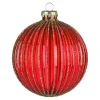 New Depot Glas-Weihnachtskugel Rille