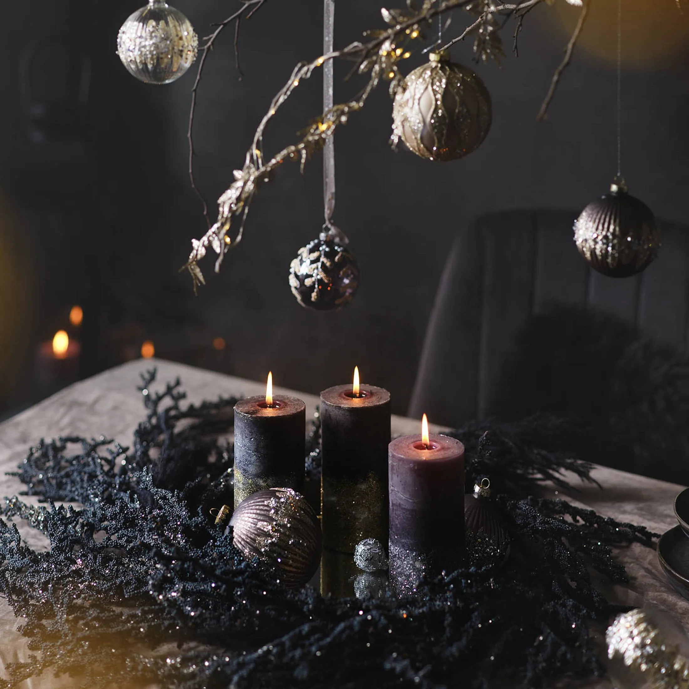Hot Depot Glas-Weihnachtskugel Rom