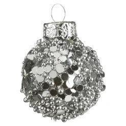 Outlet Depot Glas-Weihnachtskugel Roundgranulat