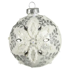 Shop Depot Glas-Weihnachtskugel Schneeblume