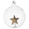Hot Depot Glas-Weihnachtskugel Stern