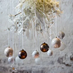 Hot Depot Glas-Weihnachtskugel Stern