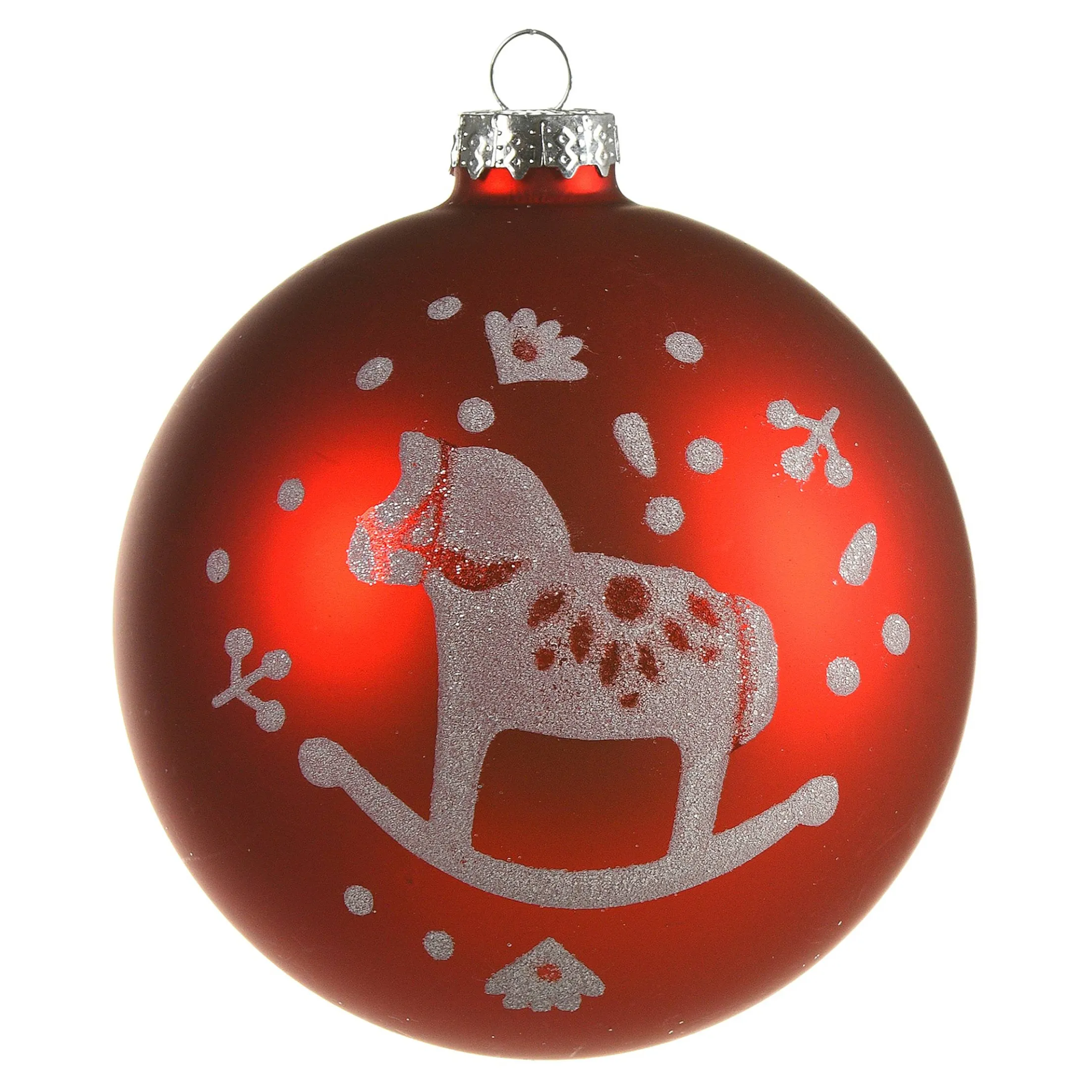 Online Depot Glas-Weihnachtskugel Tiere Folklore