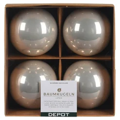 Sale Depot Glas-Weihnachtskugeln Opal