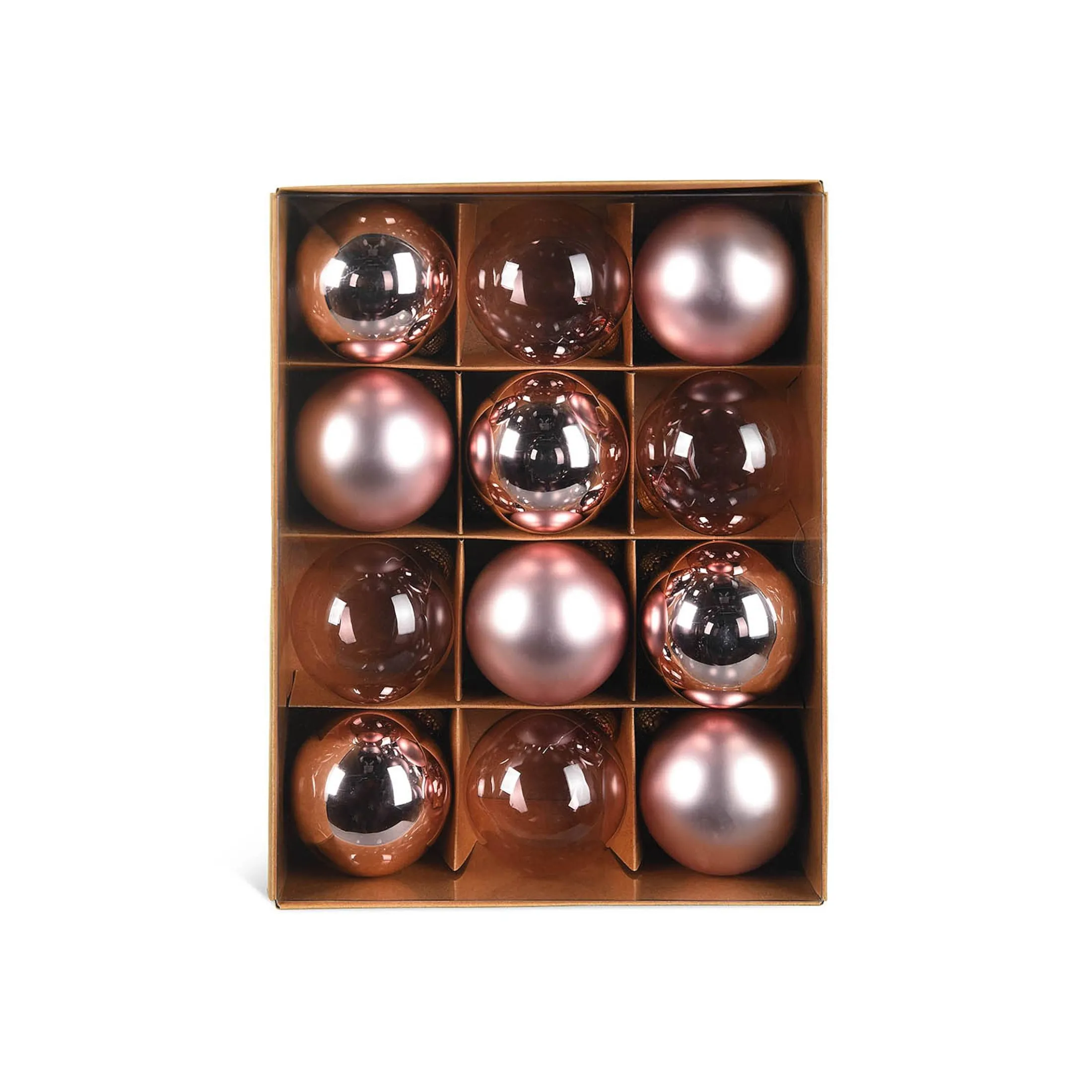 Discount Depot Glas-Weihnachtskugel-Set