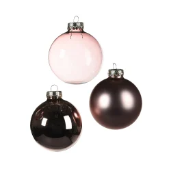 Discount Depot Glas-Weihnachtskugel-Set