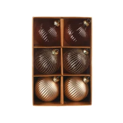 Cheap Depot Glas-Weihnachtskugel-Set Rille