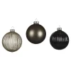Sale Depot Glas-Weihnachtskugel-Set Rille