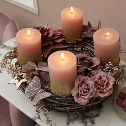 Sale Depot Glitzer-Kunstblume Rose Auf Clip