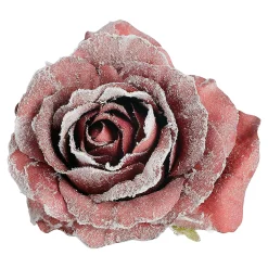 Sale Depot Glitzer-Kunstblume Rose Auf Clip
