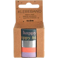 Depot Geschenkbänder>Klebeband Happy Birthday