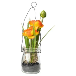 Clearance Depot Kunstpflanze Ranunkel In Glasvase