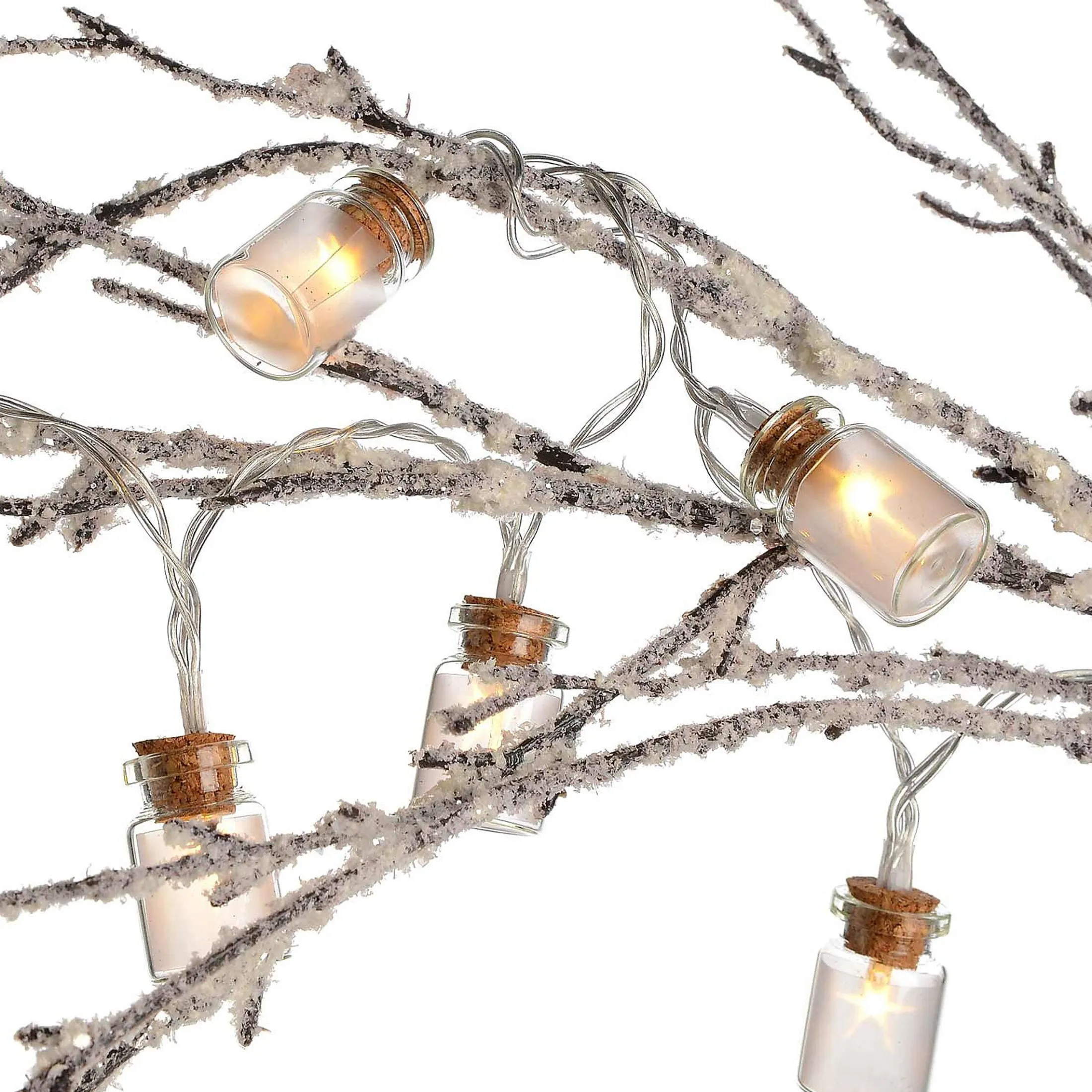 Sale Depot Lichterkette Gläser, 10 Led, Batteriebetrieben