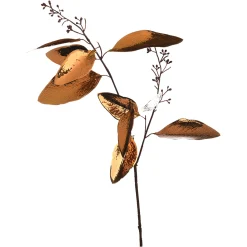 Depot Einzelblumen & Zweige>Metallic-Kunstzweig Blatter