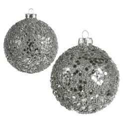 Flash Sale Depot Roundgranulat Kugel-Set Silber
