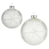 Discount Depot Schneeflocke Kugel-Set