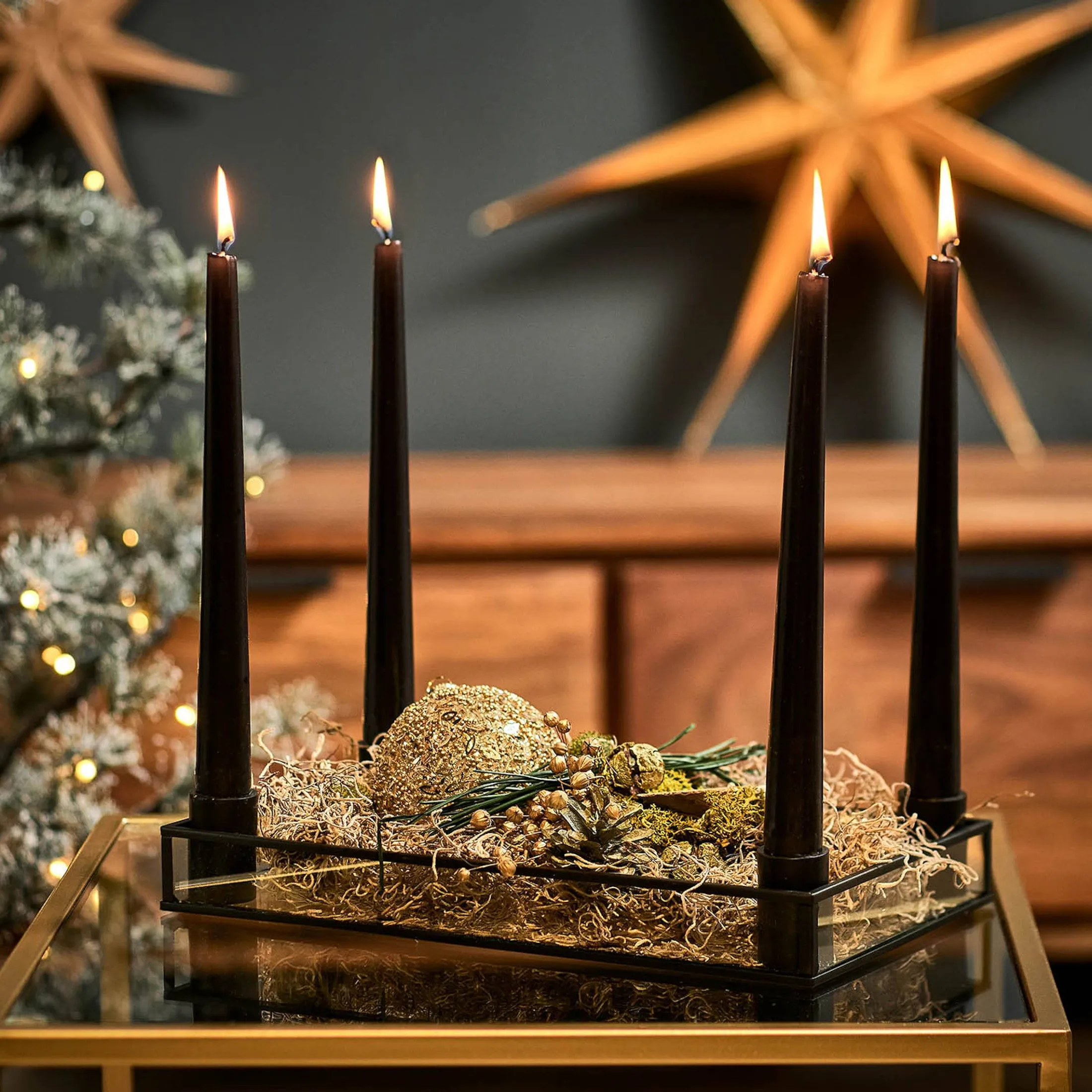 Online Depot Spitzkerzen-Set Advent Mit Kerzenstickern